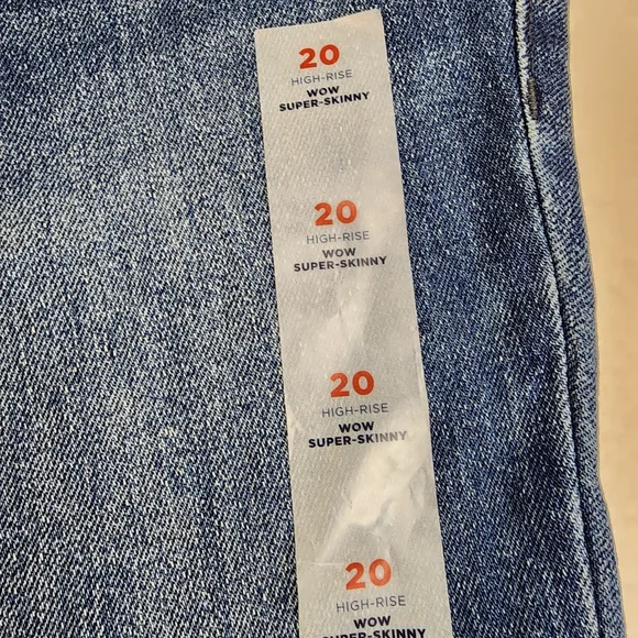 NWT Old Navy Jeans Womens 20 Wow Super Skinny High Rise Blue Classic Stretch - Picture 4 of 11